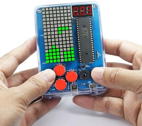 Gikfun DIY Retro Classic Electronic Soldering Kits 4 Retro Classic Games Soldering Project Game Kits for Group Middle/High School Project Training EK1999