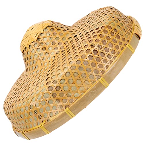 Chapéu chinês chapéu asiático palha tecida sombra sol fazendeiro cônico chapéu de arroz chapéu de sol praia chapéu oriental chapéu guarda-sol boné para praia acampamento