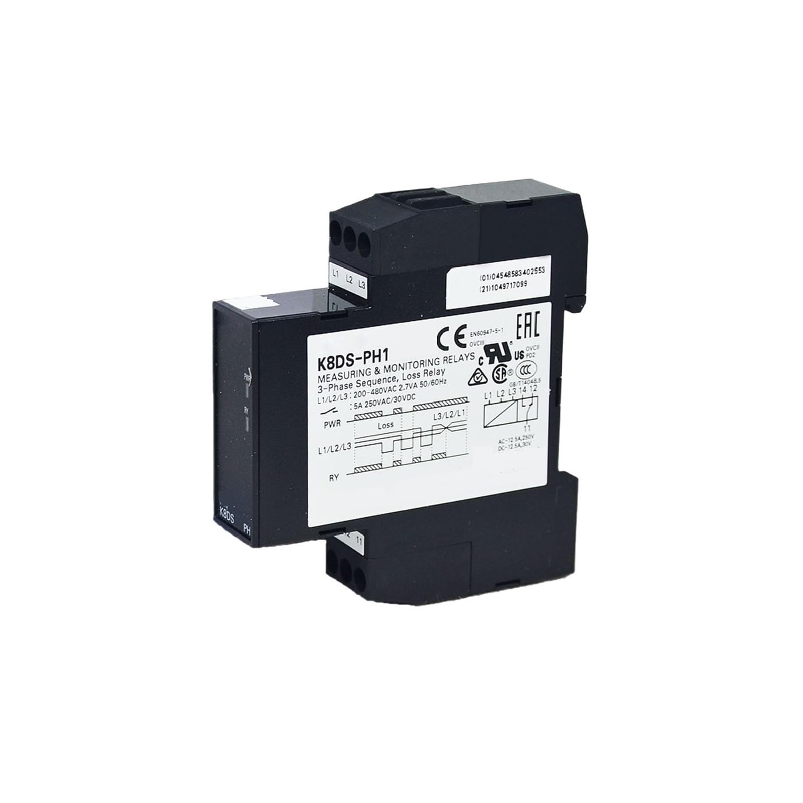 Relay Monitoring K8DS-PH1 200-480VAC pour la protection réseau