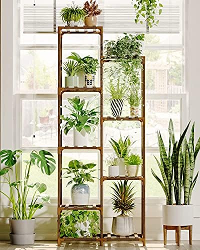 xinxintai Corner Plant Stand for Indoor Plants Outdoor Plant Shelf Flower Stands for Living Room Balcony and Garden