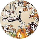 Silencieuse Horloge Murale Joyeux mi-Automne Chinese Ative Festival Wall Holidays Lune Mystique avec Lapin Silhouette Ronde Montre Murale 12 Pouces 30 cm Quartz Horloge