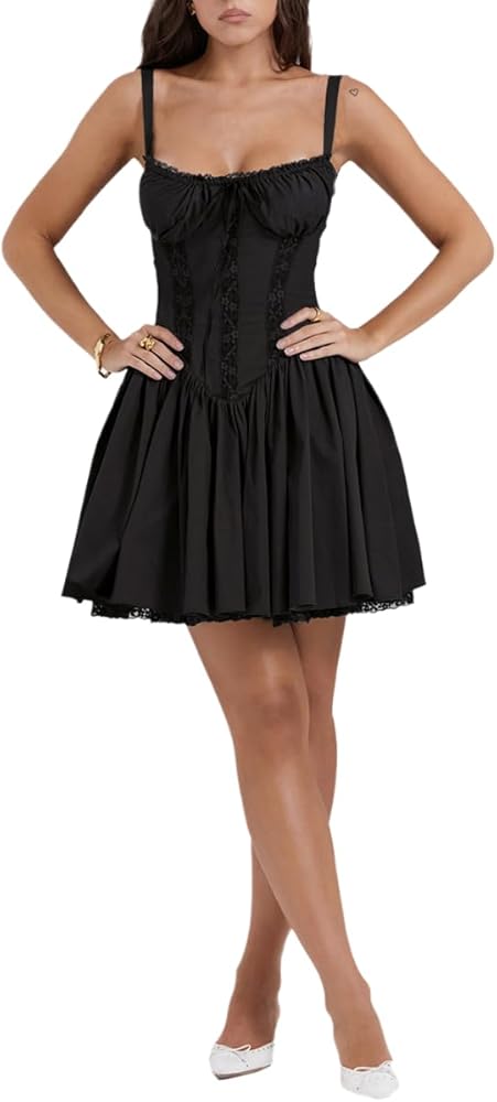 white christmas dresses DAISY EMBELLISHED SATIN CORSET GOWN Black / 12