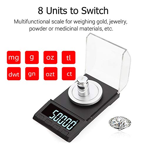Gecheer Escala Digital portátil Escala de Jóias de Ouro Escala Em Pó Mini Balança Eletrônica de Bols