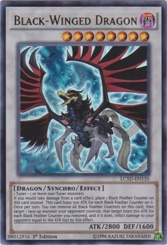 Miniatura 1 de YU-GI-OH! - Dragón de alas negras (LC5D-EN135) - Mega Pack de la colección legendaria 5D - 1ª edición - Ultra raro