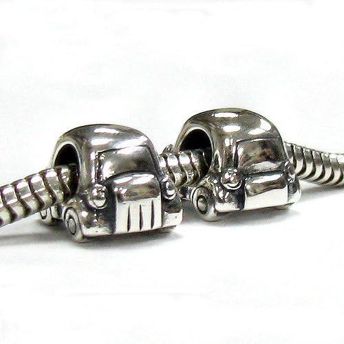 Queenberry Sterling Silver Mini Car European Style Bead Charm - Image 3