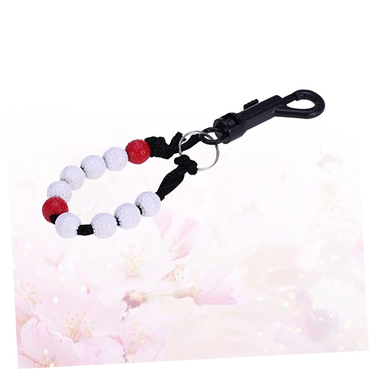 BRIGHTFUFU 1Pc Red Bead Counter Score Keeper for Golf Durable Stroke Tally Wrist Scorecard with Beads Easy to Use Golf Score Counter for Accurate Stroke Tracking