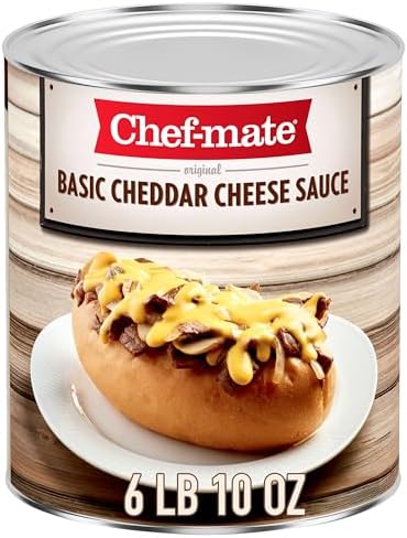 Chef-mate Basic Cheddar Cheese Sauce, 6 lb 10 oz Bulk #10 Can