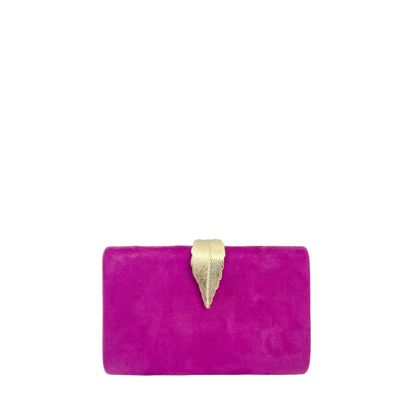 Modelisa - Bolso Clutch Cartera De Mano Hoja Cadena Hombro Fiesta Noche Boda Evento Novia Mujer