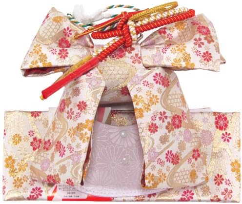 七五三女の子小物 結び帯はこせこ 7点セット 7才 5才 3才 金 赤