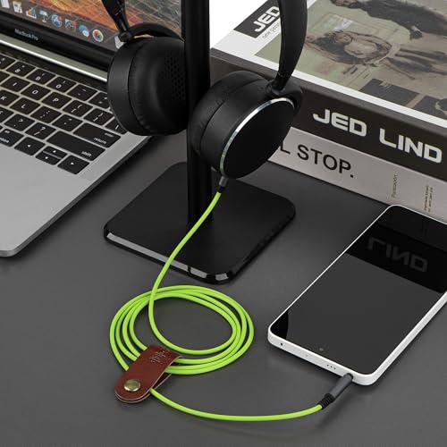 Image of GEEKRIA Audio Cable Compatible with AKG N60NC, N700NC, N60, Y600NC, Y500, Y50, Y40, Y50BT, Y45BT, N90Q Headphones Cable, 3.5mm to 2.5mm Replacement Stereo Cord (4 ft /1.2 m)