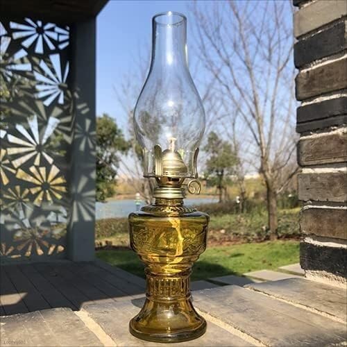 Miniatura 8 de Genérico Araña moderna, Retro Nostalgia Hurricane Lamp Simple Glass Craft Compatible with Home Lighting Decoration Emergency Light DIY Old Table