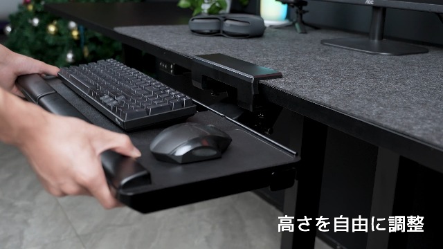 Amazon | Klearlook スライド式キーボードトレイ 机拡張