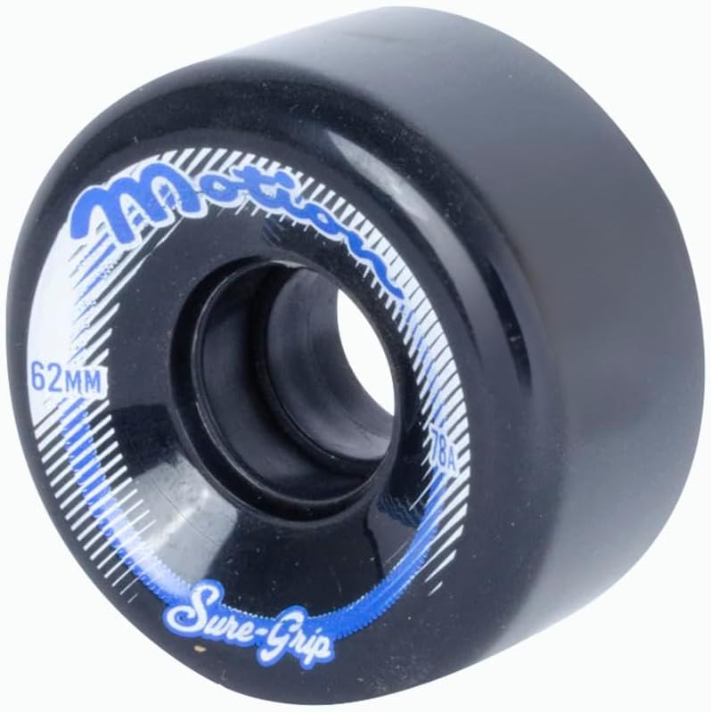 Sure Grip Motion Outdoor Wheels - super hi rebound urethane 62mm 78a durometer. Great for outdoor or rough surfaces.