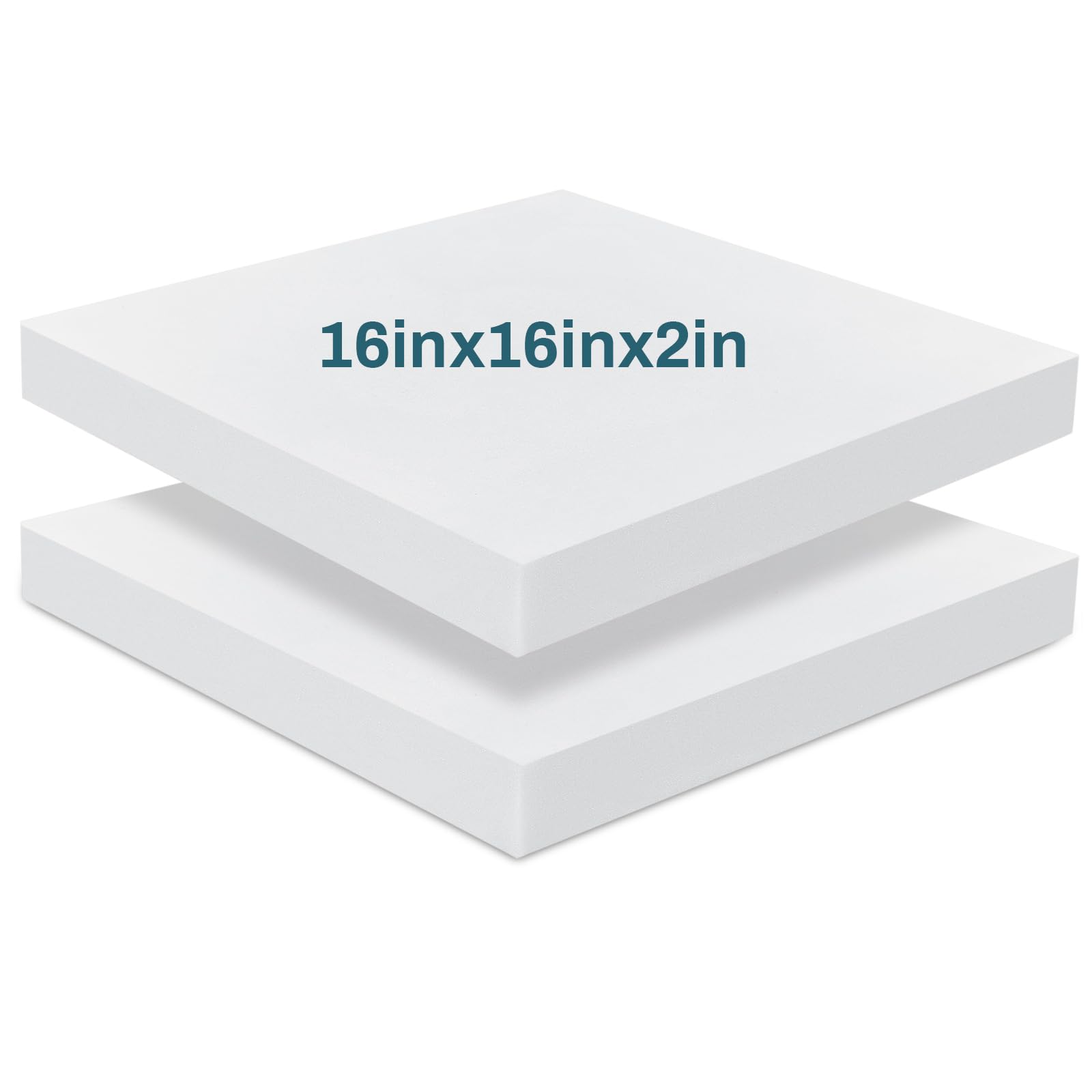Frienda 2 Pack 16 x 16 Upholstery High Density Foam Square