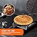 DVK Cast Iron Waffle Cookware Two Piece Hinged Non Electric Waffle Iron for Stovetop or Grill Makes 7