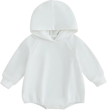 Newborn Halloween Romper Girl Boy Hoodie Romper Sweatshirt | 0-18 Months Baby Halloween Romper, Long Sleeve Hoodie Sweatshirt Romper, Fall Winter Hoody Bodysuit, Halloween Baby Clothes
