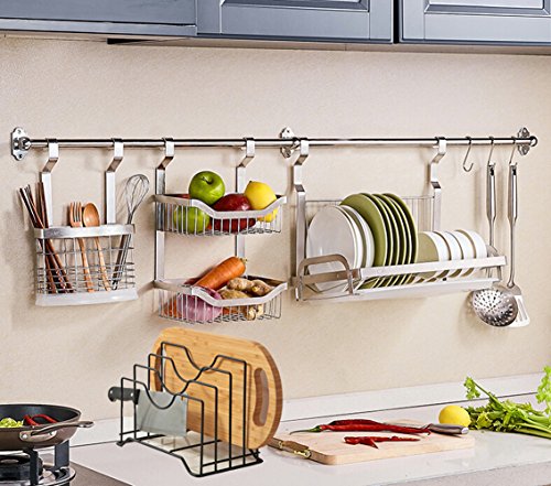 Pot Lid Holder,Lid Organizer,Pot Lid Rack Storage,Pan Lid Cover Cabinet Pantry Holder Rack Organizer, Multifunctional Kitchen Cookware Chopping Board Organizer Storage Rack (10.23x6.29x8.66 IN)