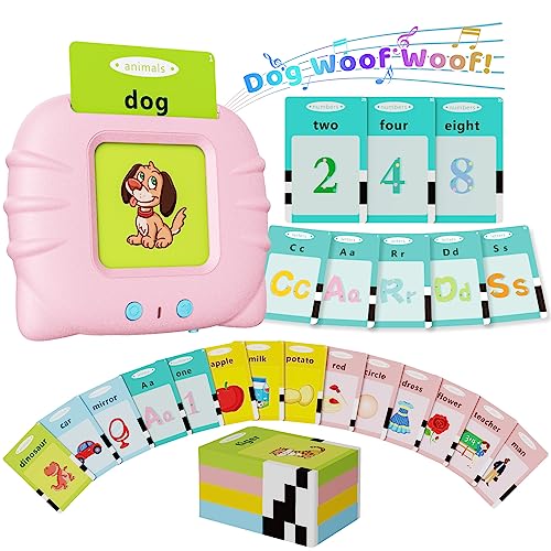 Image of Aullsaty Toddler Toys Talking Flash Cards for 1 2 3 4 5 6 Year Old Boys and Girls, Autism Sensory Toys for Autistic Children, Learning Educational Montessori Speech Therapy 248 Sight Words Kids Gifts