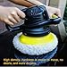 KingBra 5Pcs Polisher Pad Bonnet (9 to 10 Inches), Soft Microfiber Polishing Buffing Pad Cover, Waxing Bonnet Waxer Pads for Car