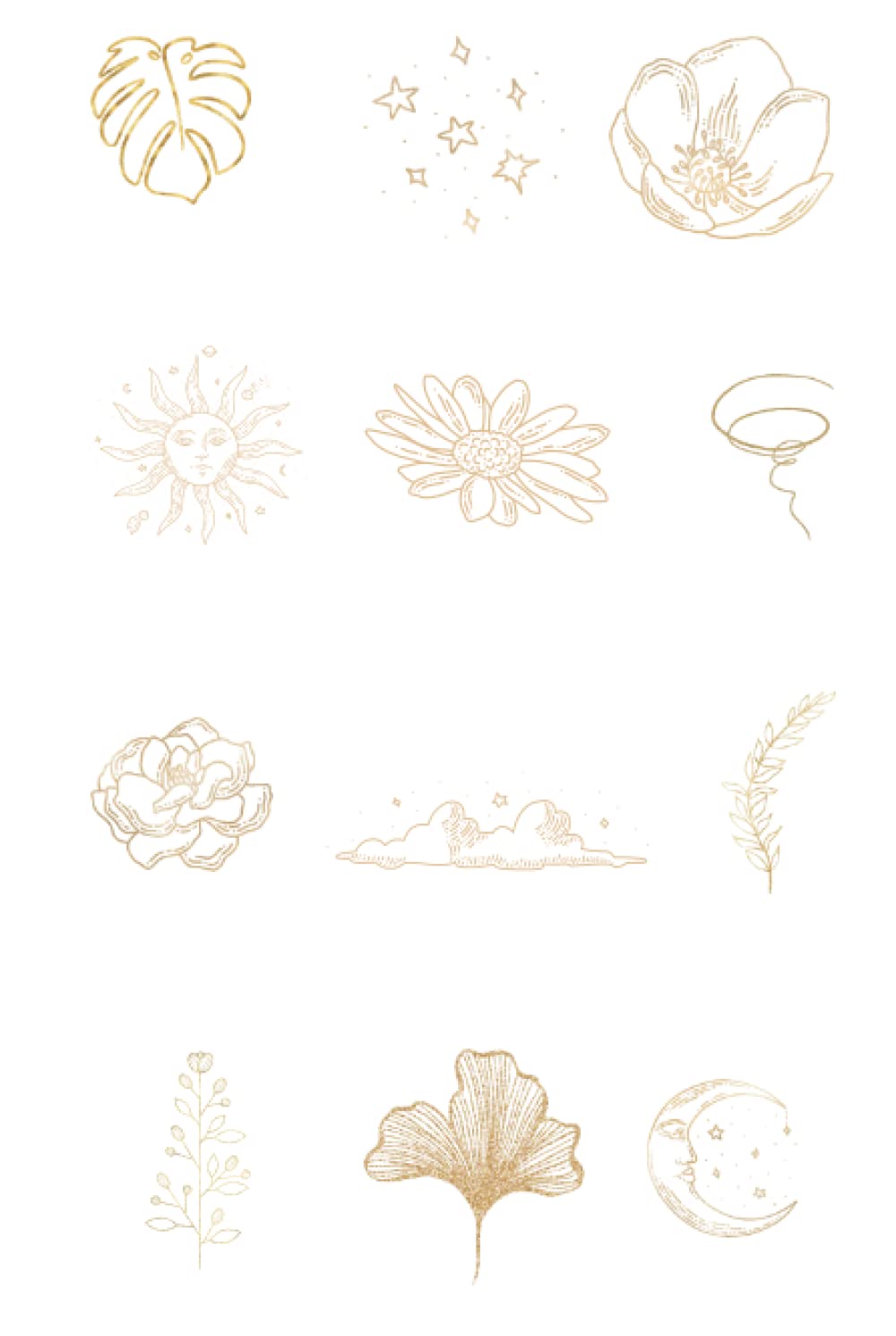 Gold Elements Journal: Planner, Journal, notebook