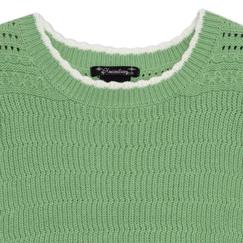 Image of Speechless Girls' Short Sleeve Scalloped Edge Crochet Top