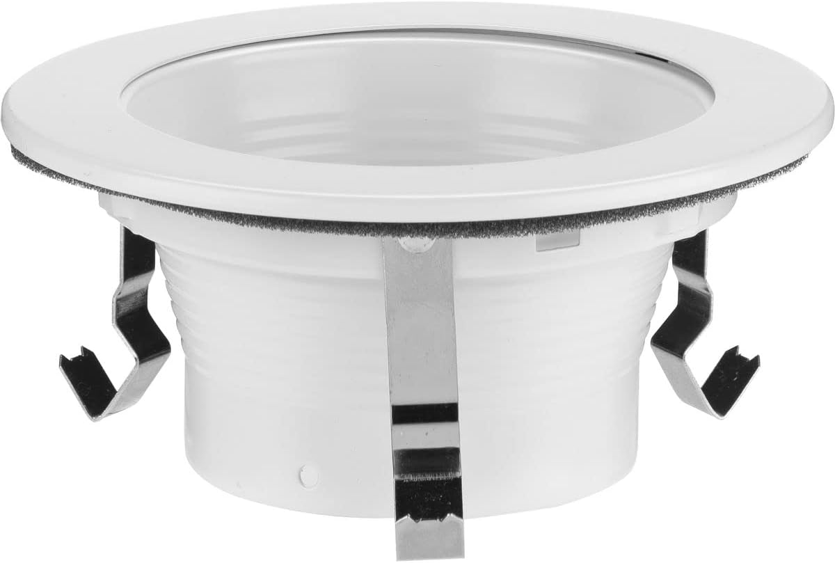 Progress Lighting P804000-028 4" Recessed Step Baffle Trim for Progress Lighting 4" Housing Satin White (P804N Series)
