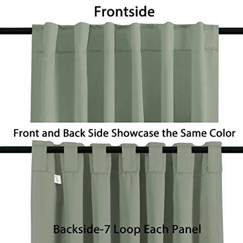 H.Versailtex PART-P2HVBSOLIDBT-5284C32 Blackout Curtains Thermal Insulated Window Treatment Panels Room Darkening Blackout Drapes thumb #7
