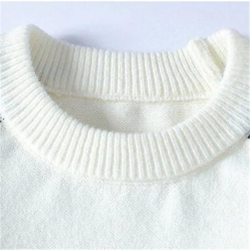 Autumn Winter Casual O-Neck Sweater Men Knitted Patchwork Pullovers Mens Pullover Knit Sweater Tops4