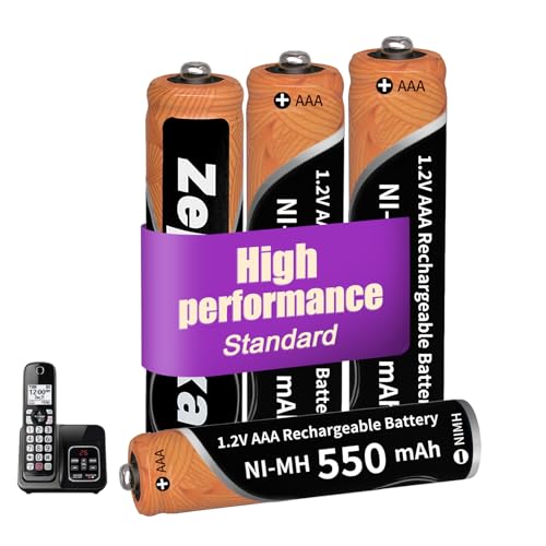 Zephnixa 4-Pack Ni-MH AAA Batteries 1.2V 550mAh