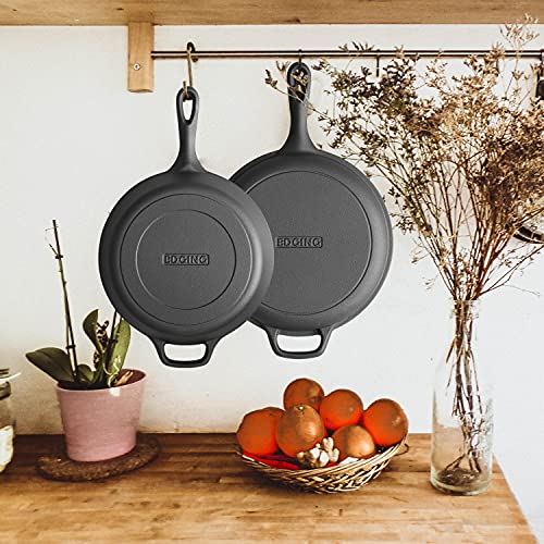 Cast Iron Dutch Oven Pot With Lid, 2-In-1 Pre Seasoned 3Qt Dutch Oven Cast Iron Cookware For Frying,Camping,Cooking, Baking #TOP3