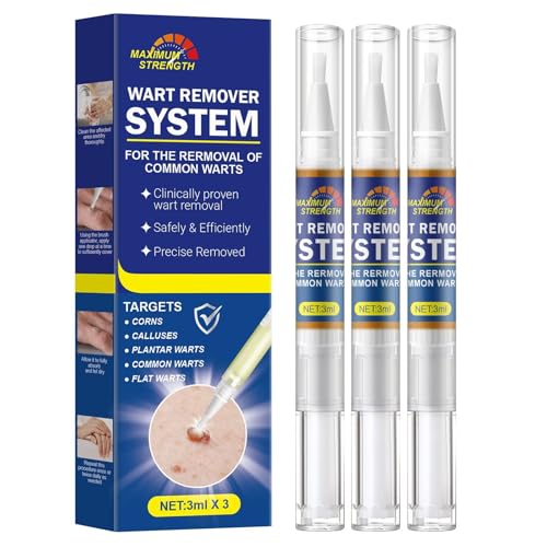 SarMee 3pcs Skin Tag Removal Kit, Wart Removal Pen 3ML, Skin Tags Remover, mole, Calluses on Body
