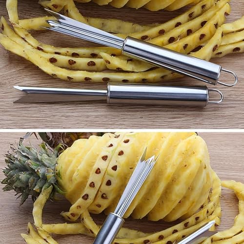 Image of Pineapple Cutter, Pineapple Eye Remover Tool for Kitchen, Outdoor Cooking and Travel, 20.5 cm