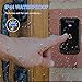 Wireless Doorbell, Plug in Door Bell 2 Receivers 1 Push Button Cordless, IP44 Waterproof Door Chime, 500-1000ft Range, 4 Levels Volume, 45 Ringtones