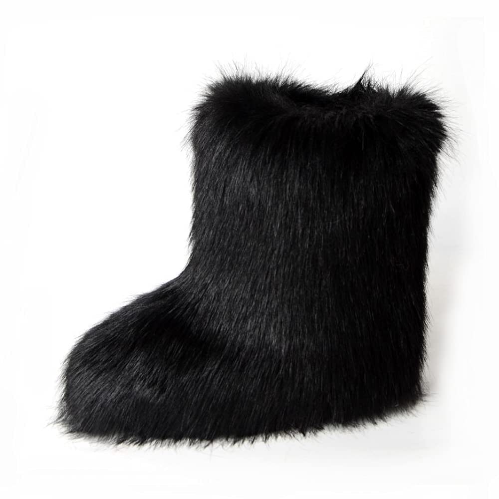 BININBOX Damen Winter Stiefel Warm Boots Gefüttert Boots Fell Pelz Schnee Stiefel