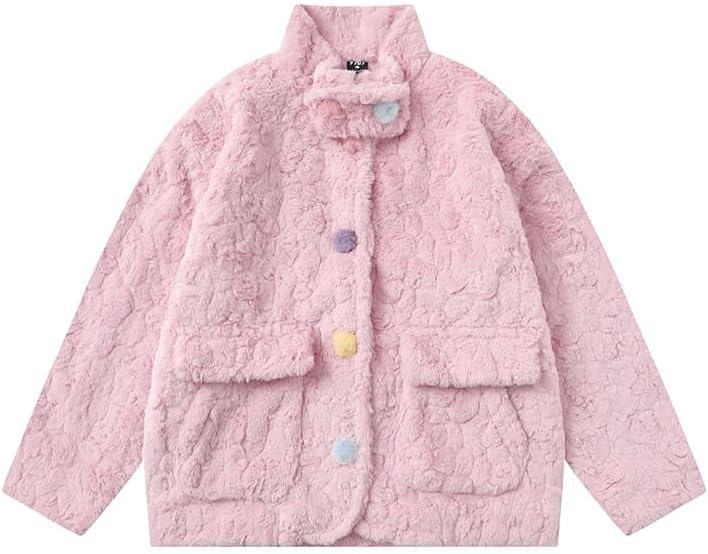 Lambskin Coat Winter Fleece Cotton Padded Jacket Outdoor Warm