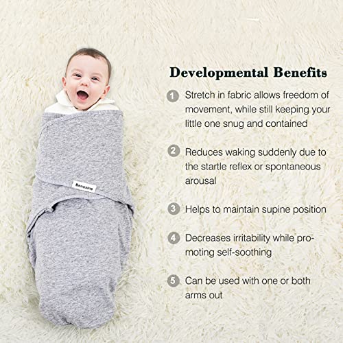 Soft And Cozy Organic Cotton Baby Swaddle Blankets Black White Gray Design Swaddle Wraps For Newborns, 0-3 Months #TOP5