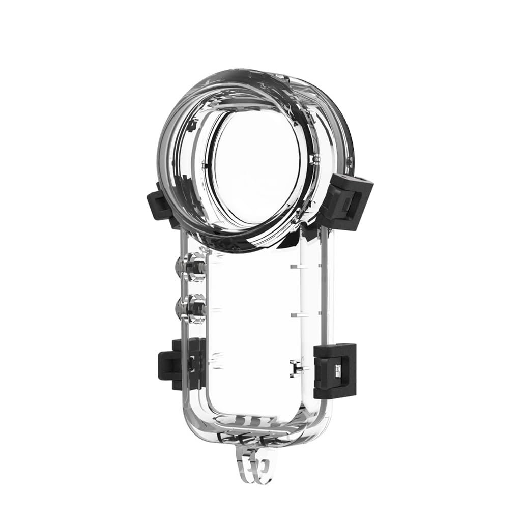 Custodia subacquea per fotocamera subacquea da 50 m, con vite da 1/4 di pollice e adattatore per montaggio fotocamera, custodia protettiva impermeabile X5 (guscio invisibile per immersioni)