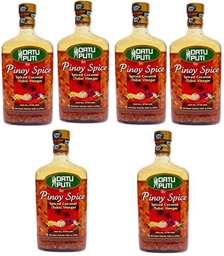 Datu Puti Pinoy Spice - Spiced Coconut (Tuba) Vinegar 375ml (Pack of 6)