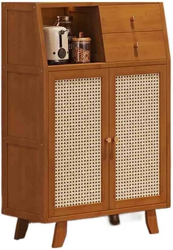 Sideboard Cabinet Retro-Style Kitchen Sideboard Living Room Storage Unit Floor-Standing Double Doors with Compartments and Drawers Console Coffee Table