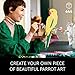 LEGO Art The Fauna Collection – Macaw Parrots, Nature Wall Artwork for Living Room Decor, Home Office Decor Idea, Build and Display Creative Activity for Artistic Adults, 31211