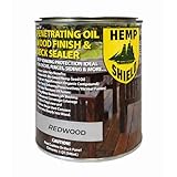 Outdoor Wood Stain and Sealer in One, Premium Wood Stain & Sealer Semi-Transparent Exterior Wood Stain and Sealer, UV Protection Waterproof Wood Sealer (Redwood, 1 Quart)
