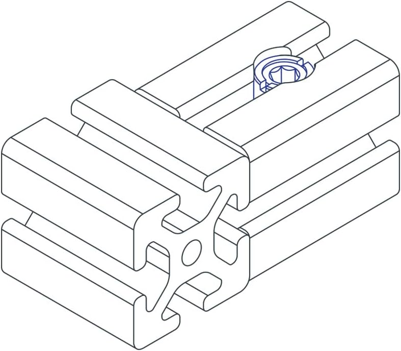 80/20 Inc., 13195, 30 Series, Central Connector, Horizontal