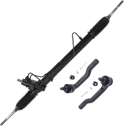 Miniatura 45 de Detroit Axle conjunto completo de dirección y ensamblaje de dirección con 4 puntas de barra exteriores e interiores, para modelos 4x4