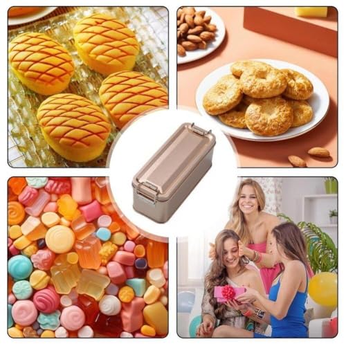 Dianzan Rectangle Tinplate Storage Box with Lids Dustproof Drawer Organizer Desktop Storage Tin Empty Tin Case for Candy Coins Home Kitchen - Image 6