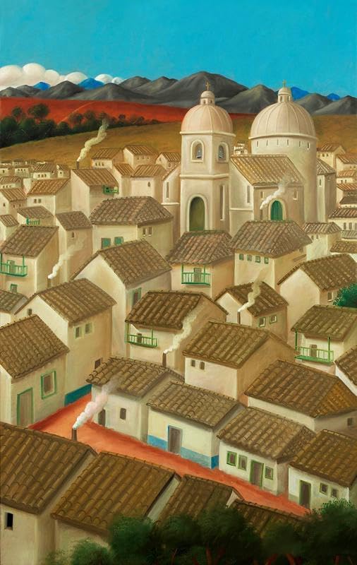 Affiche Fernando Botero imprime art mural moderne tableau ville 80x50cm