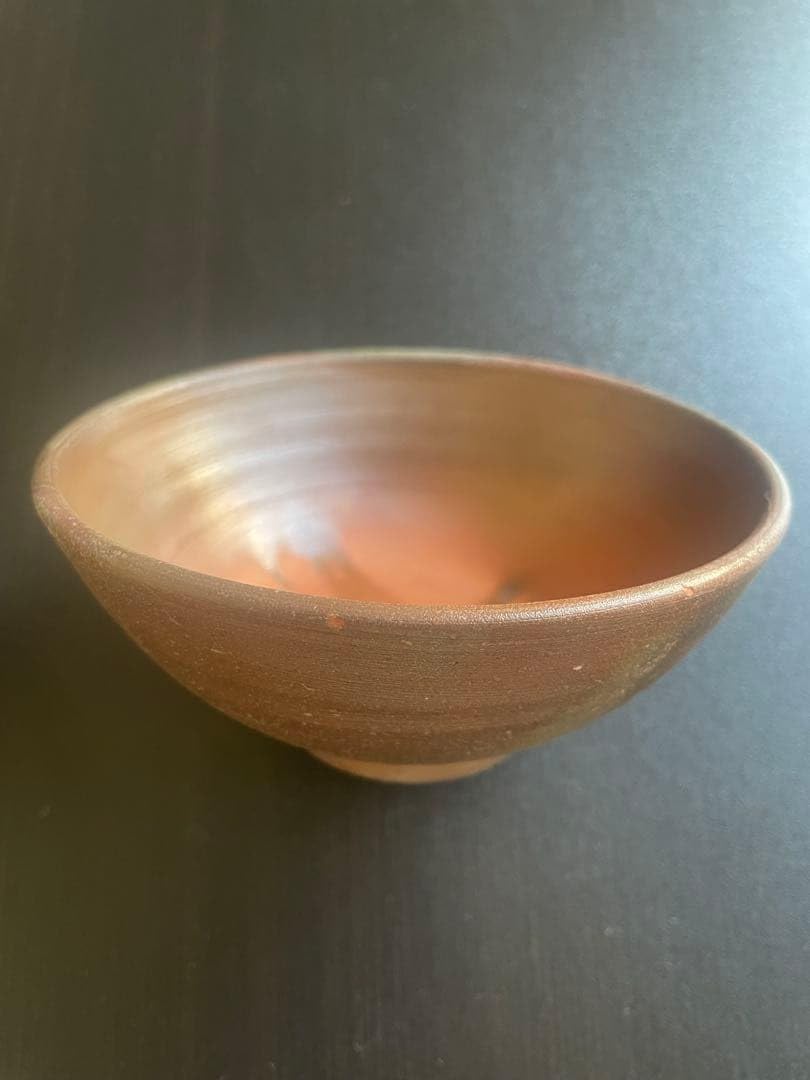 備前茶碗 陶芸 備前焼 お茶碗 備前焼 お茶碗 備前焼ヒダスキ飯茶碗2個