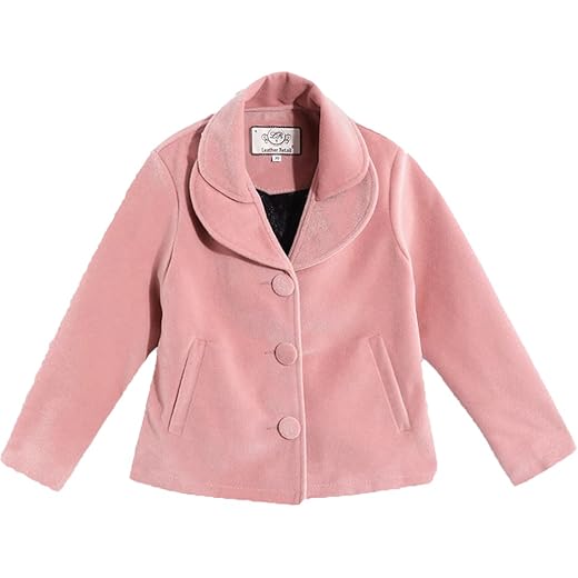 Kids Velvet Winter Jacket Pink