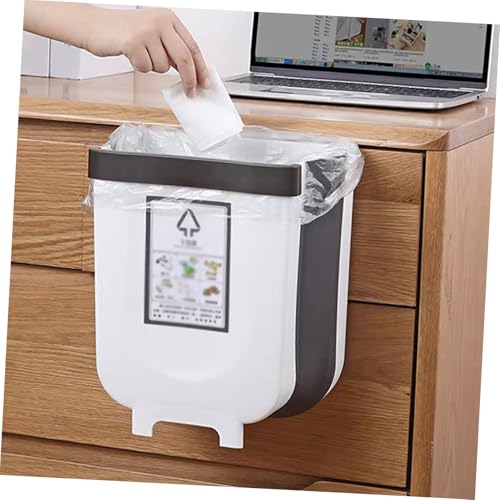 Cabilock bote plegable para basura blanco para puerta de gabinete miniatura 7
