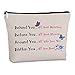 Behind You All Your Memories Before You All Your Dreams Zipper Travel Makeup Bag Butterfly Lover Flowers Lover Inspirational Gifts for Women Friends