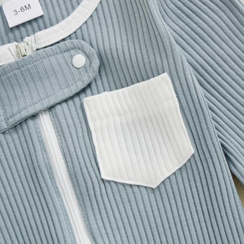 MA&BABY Newborn Unisex Romper Hello I'm New Here Print Long Sleeve Ribbed Bodysuit Coming Home Fall Winter Clothes4